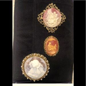 Estate Jewelry -Vintage Brooches 3 pieces Rare Find